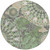 8' Green Ivory And Gold Round Paisley Washable Indoor Outdoor Area Rug 8' Green Ivory And Gold Round Paisley Washable Indoor Outdoor Area Rug
