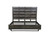 Dark Brown Slat Back Solid Wood King Bed Frame Dark Brown Slat Back Solid Wood King Bed Frame