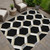 8' X 10' Black Ivory And Wheat Geometric Washable Indoor Outdoor Area Rug 8' X 10' Black Ivory And Wheat Geometric Washable Indoor Outdoor Area Rug