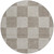 8' Khaki And Taupe Round Geometric Washable Indoor Outdoor Area Rug 8' Khaki And Taupe Round Geometric Washable Indoor Outdoor Area Rug