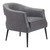 27" Gray And Gold Faux Leather And Upholstered Arm Chair 27" Gray And Gold Faux Leather And Upholstered Arm Chair