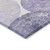 8' X 10' Plum Ivory And Khaki Abstract Washable Indoor Outdoor Area Rug