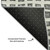 8' X 10' Gray And Silver Geometric Washable Area Rug With UV Protection