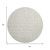 8' Ivory And Beige Geometric Washable Round Rug With UV Protection