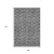 9' X 12' Gray And Silver Polka Dot Washable Area Rug With UV Protection 9' X 12' Gray And Silver Polka Dot Washable Area Rug With UV Protection