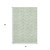 3' X 5' Mint Green And Ivory Polka Dot Washable Area Rug With UV Protection 3' X 5' Mint Green And Ivory Polka Dot Washable Area Rug With UV Protection