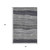 5' X 8' Gray And Silver Striped Washable Area Rug With UV Protection 5' X 8' Gray And Silver Striped Washable Area Rug With UV Protection