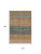 9' X 12' Terra Cotta Gray And Beige Striped Washable Area Rug With UV Protection