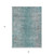 5' X 8' Teal Blue Gray And Charcoal Oriental Washable Indoor Outdoor Area Rug 5' X 8' Teal Blue Gray And Charcoal Oriental Washable Indoor Outdoor Area Rug