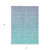 3' X 5' Sky Blue And Teal Blue Ombre Washable Indoor Outdoor Area Rug