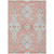 5' X 8' Salmon Gray And Taupe Floral Washable Indoor Outdoor Area Rug 5' X 8' Salmon Gray And Taupe Floral Washable Indoor Outdoor Area Rug