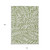10' X 14' Green And Ivory Floral Washable Indoor Outdoor Area Rug 10' X 14' Green And Ivory Floral Washable Indoor Outdoor Area Rug