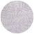 8' Lavender And Ivory Round Floral Washable Indoor Outdoor Area Rug 8' Lavender And Ivory Round Floral Washable Indoor Outdoor Area Rug