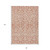 8' X 10' Coral And Ivory Damask Washable Indoor Outdoor Area Rug 8' X 10' Coral And Ivory Damask Washable Indoor Outdoor Area Rug