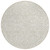 8' Ivory And Beige Round Damask Washable Indoor Outdoor Area Rug