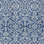 10' X 14' Navy Blue And Ivory Damask Washable Indoor Outdoor Area Rug