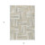 5' X 8' Ivory Beige And Gray Geometric Washable Indoor Outdoor Area Rug 5' X 8' Ivory Beige And Gray Geometric Washable Indoor Outdoor Area Rug