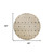 4' Round Cream and Blue Stripe Diamond Area Rug 4' Round Cream and Blue Stripe Diamond Area Rug