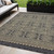 5' X 8' Brown And Black Indoor Outdoor Area Rug 5' X 8' Brown And Black Indoor Outdoor Area Rug