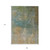 9' X 12' Artichoke Green Gray And Gold Abstract Washable Indoor Outdoor Area Rug