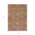8' X 10' Brown And Tan Damask Washable Indoor Outdoor Area Rug 8' X 10' Brown And Tan Damask Washable Indoor Outdoor Area Rug