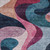 5' X 8' Green Pink And Teal Blue Abstract Washable Indoor Outdoor Area Rug 5' X 8' Green Pink And Teal Blue Abstract Washable Indoor Outdoor Area Rug