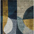 10' X 14' Blue Gold And Gray Abstract Washable Indoor Outdoor Area Rug