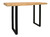 47" Natural and Black Solid Wood and Metal Live Edge Console Table 47" Natural and Black Solid Wood and Metal Live Edge Console Table