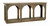 77" Brown Solid Wood Distressed Console Table With Arch Detailing 77" Brown Solid Wood Distressed Console Table With Arch Detailing