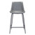 26" Gray And Black Steel Low Back Counter Height Bar Chair 26" Gray And Black Steel Low Back Counter Height Bar Chair