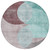 8' Teal Blue Brown And Beige Round Geometric Washable Indoor Outdoor Area Rug 8' Teal Blue Brown And Beige Round Geometric Washable Indoor Outdoor Area Rug