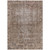 3' X 5' Brown Oriental Washable Indoor Outdoor Area Rug
