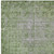 8' X 10' Fern Green Oriental Washable Indoor Outdoor Area Rug