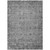 9' X 12' Gray Oriental Washable Indoor Outdoor Area Rug