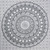 80" X 56" Black And White Mandala Cotton Hanging Tapestry