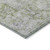 8' X 10' Olive Green Floral Medallion Washable Indoor Outdoor Area Rug