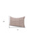 14" Beige Striped Linen Throw Pillow Cover