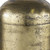 15" Antiqued Brass Cast Aluminum Cylindrical Tabletop Sculpture