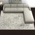 8' X 11' Gray And Beige Tribal Washable Area Rug With UV Protection