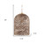 Brown Single Rattan Dimmable Ceiling Light With Brown Shades