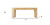 72" Natural Solid Wood Distressed Frame Console Table