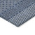 3' X 5' Navy Blue And Ivory Chevron Washable Indoor Outdoor Area Rug