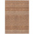 9' X 12' Orange And Ivory Chevron Washable Indoor Outdoor Area Rug