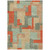 9' X 12' Sage Gray And Orange Geometric Washable Indoor Outdoor Area Rug 9' X 12' Sage Gray And Orange Geometric Washable Indoor Outdoor Area Rug