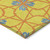 10' X 14' Yellow And Teal Blue Geometric Washable Indoor Outdoor Area Rug 10' X 14' Yellow And Teal Blue Geometric Washable Indoor Outdoor Area Rug