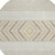 8' Beige Ivory And Taupe Round Southwestern Washable Indoor Outdoor Area Rug