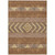 10' X 14' Orange Wheat And Taupe Southwestern Washable Indoor Outdoor Area Rug