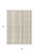 5' X 8' Ivory Beige And Tan Plaid Washable Indoor Outdoor Area Rug