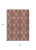 5' X 8' Orange Beige And Gray Floral Medallion Washable Indoor Outdoor Area Rug