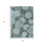 5' X 8' Teal Blue And Pale Aqua Geometric Washable Indoor Outdoor Area Rug 5' X 8' Teal Blue And Pale Aqua Geometric Washable Indoor Outdoor Area Rug
